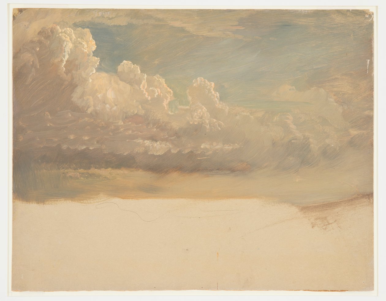 Tekening, Wolkenstudie, maart 1871 door Frederic Edwin Church