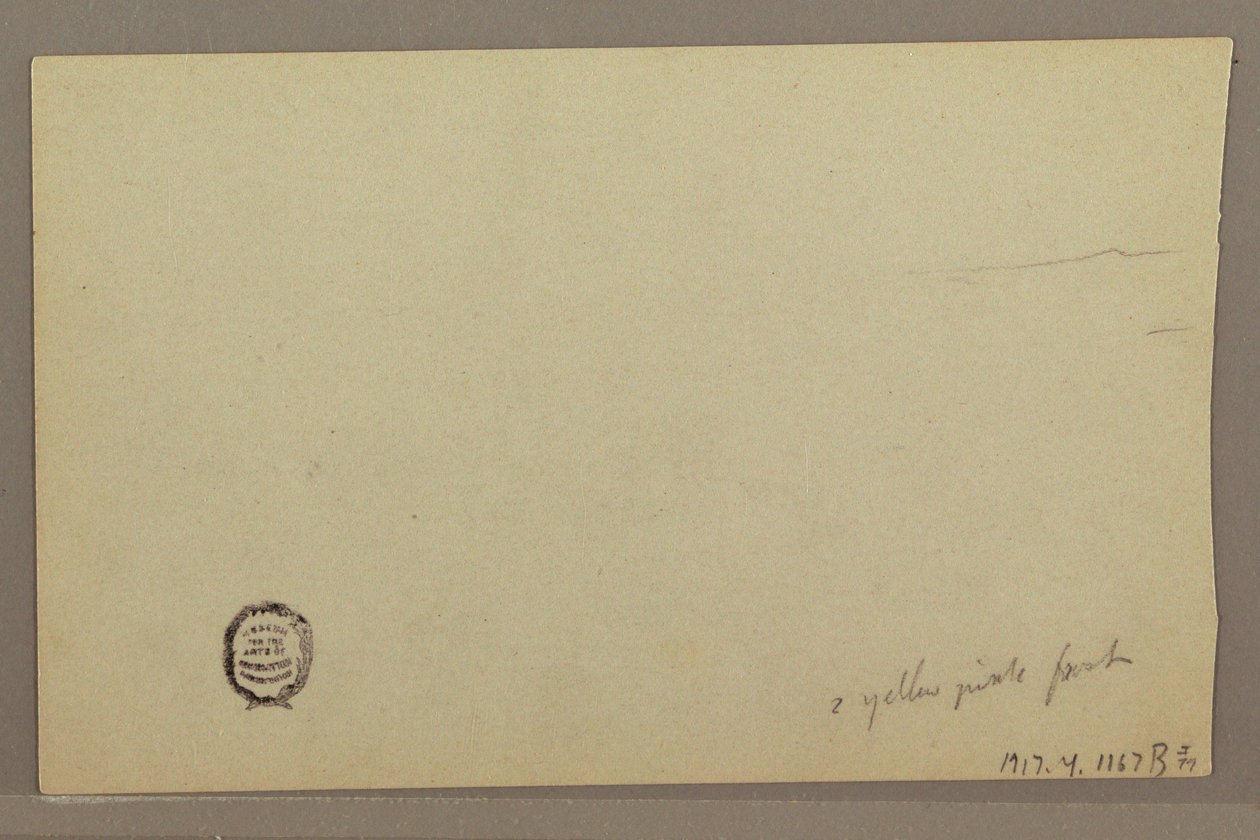 Tekening, Wolkenstudie, jaren 1860 door Frederic Edwin Church