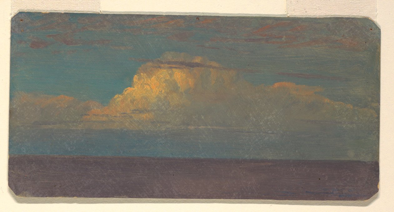 Tekening, Wolkenstudie, 1870-80 door Frederic Edwin Church