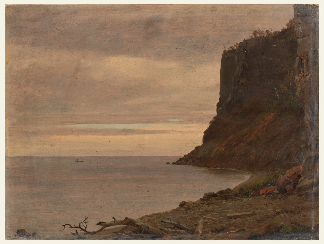 Tekening, kust van Grand Manan Island, Canada, augustus of september 1851 door Frederic Edwin Church