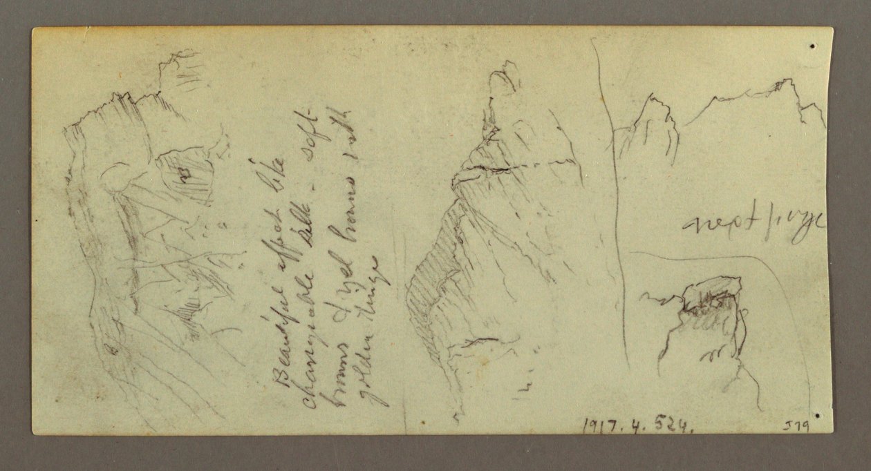 Tekening, Figuur rijdend op kameel, zittend op kameel, mogelijk 1868 door Frederic Edwin Church