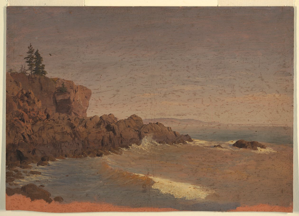 Tekening, Grand Manan Eiland, Canada, ca. 1850 door Frederic Edwin Church
