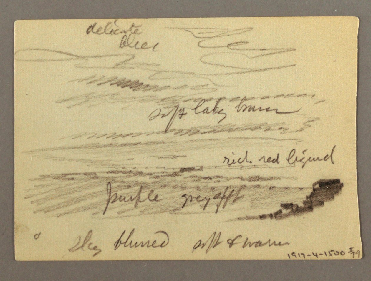 Tekening, Huis, mogelijk 1868-69 door Frederic Edwin Church