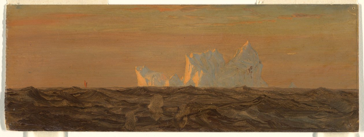 Tekening, IJsbergen, juni of juli 1859 door Frederic Edwin Church