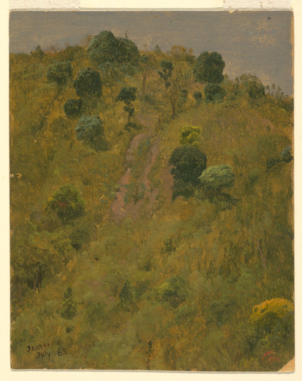 Tekening, Landschap, juli 1865 door Frederic Edwin Church