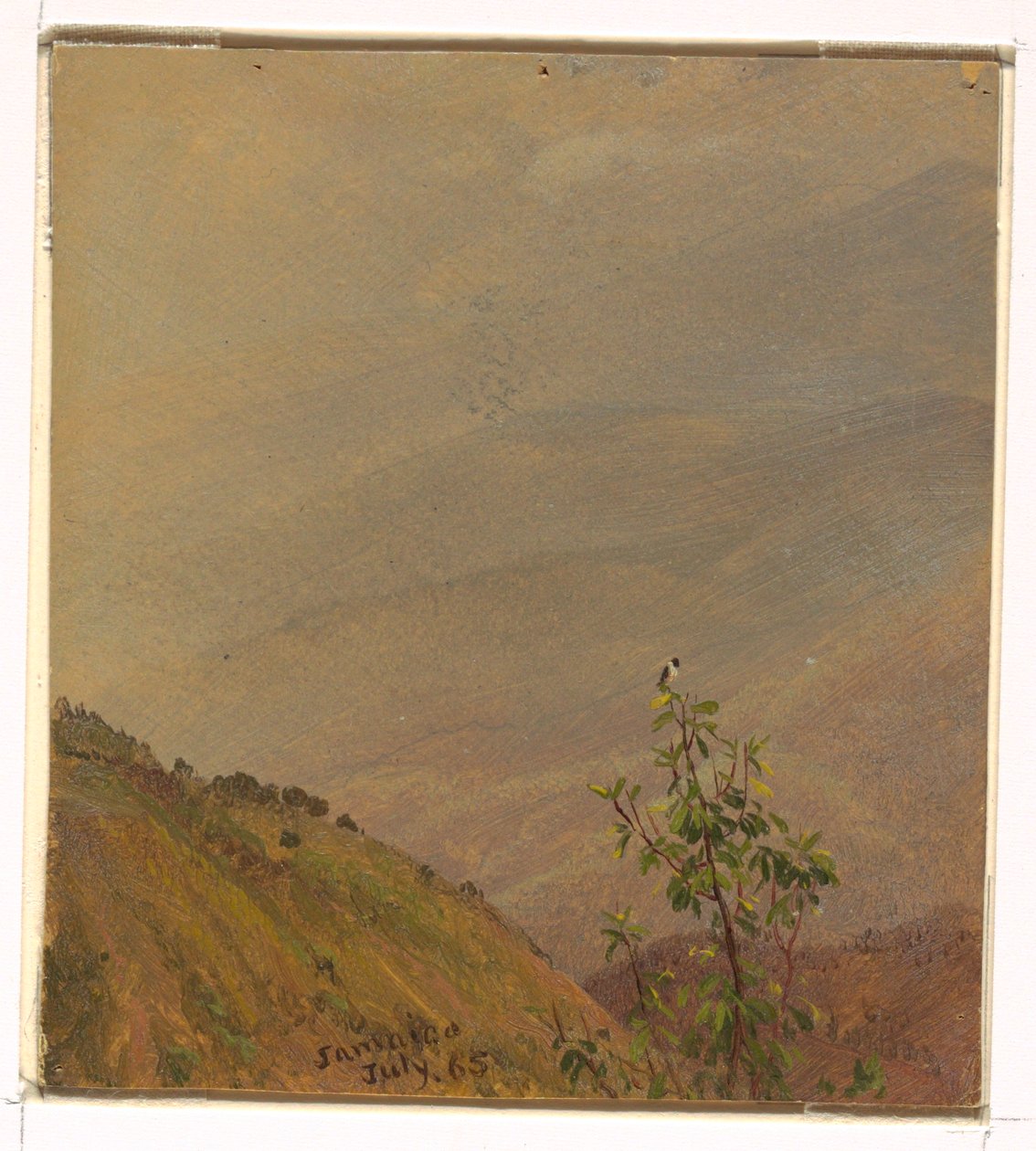 Tekening, Landschap, juli 1865 door Frederic Edwin Church