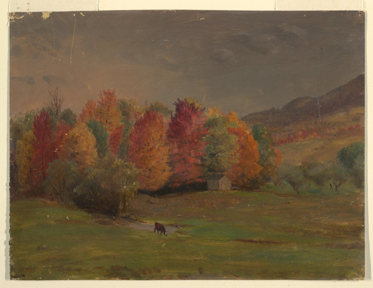Tekening, Maine of Canada Zeekust, ca. 1845 door Frederic Edwin Church