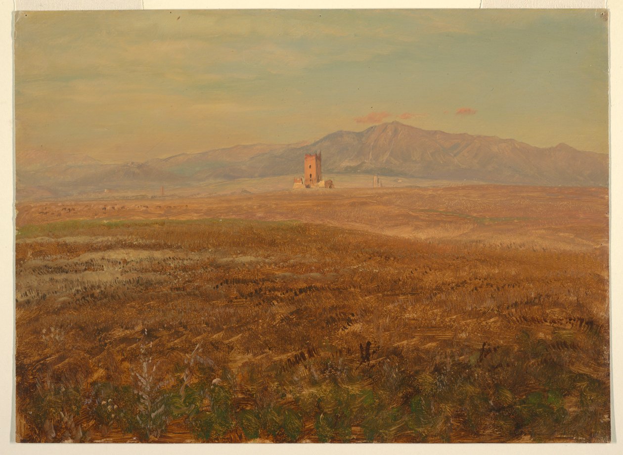 Tekening, Mexicaans landschap, april 1869 door Frederic Edwin Church