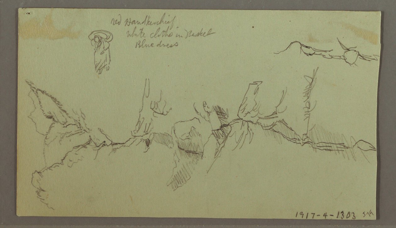 Tekening, Smalle Vallei, Gebouw, 11 september 1803 door Frederic Edwin Church