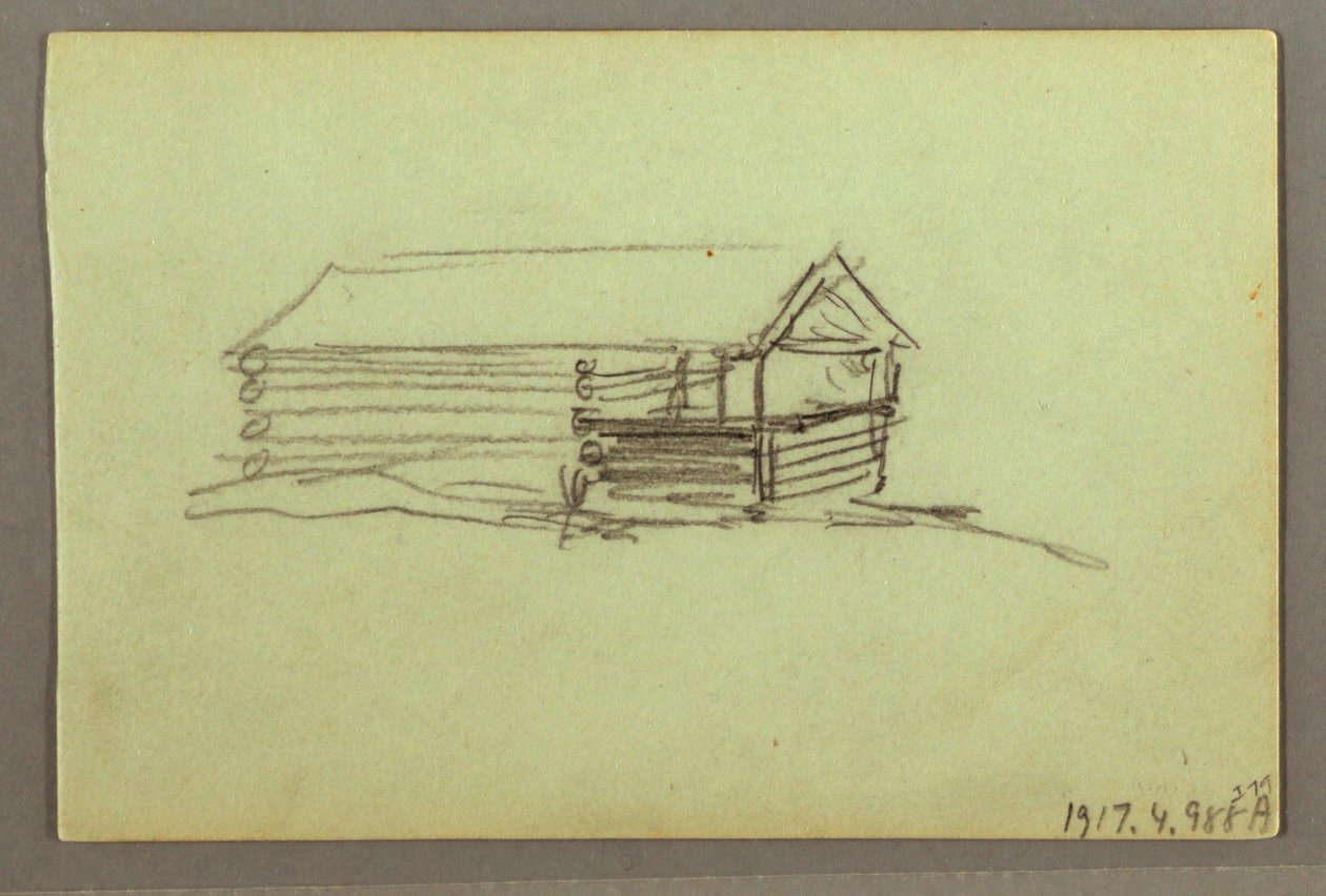 Tekening, Deel van Bergrug, mogelijk 1856 door Frederic Edwin Church
