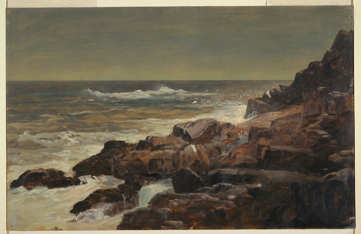 Tekening, Rocky Seashore, Maine, ca. 1860 door Frederic Edwin Church