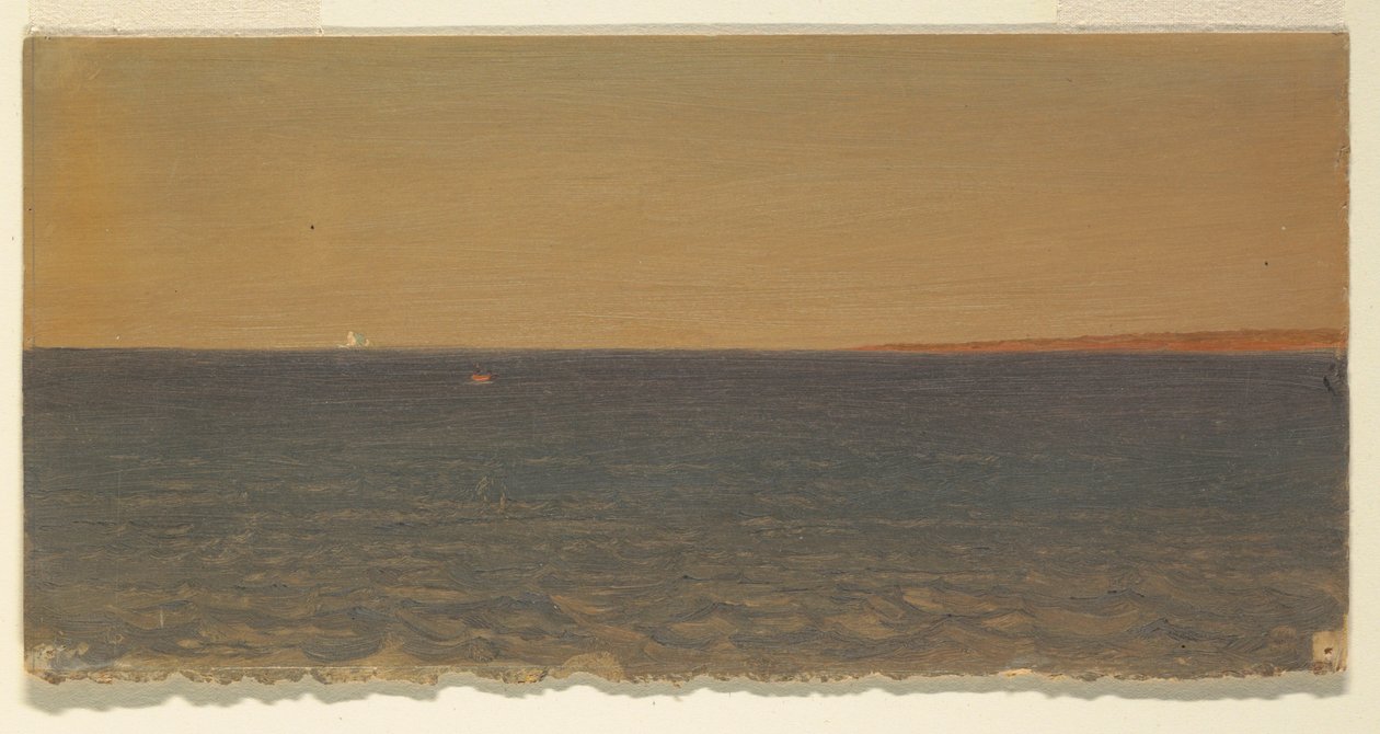 Tekening, Zeegezicht met ijsberg, 1859 door Frederic Edwin Church