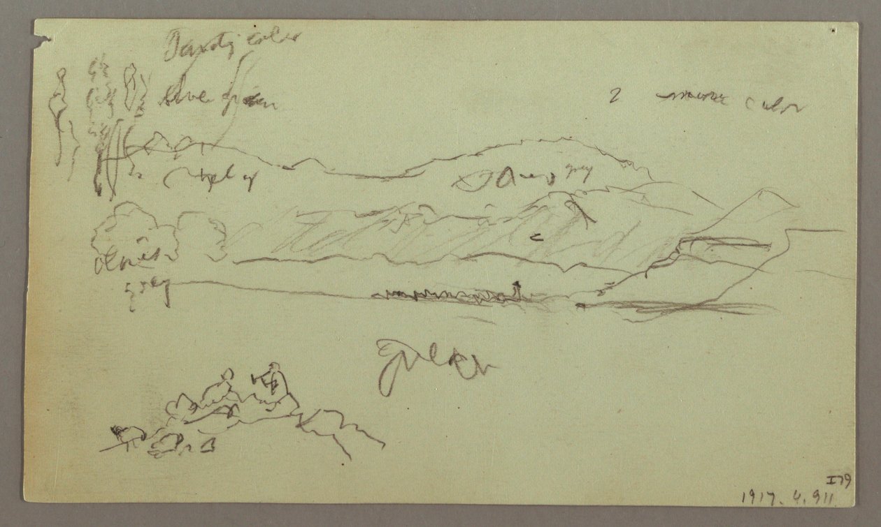 Tekening, Stenen Boog, Stenen Basis, 27 april 1868 door Frederic Edwin Church