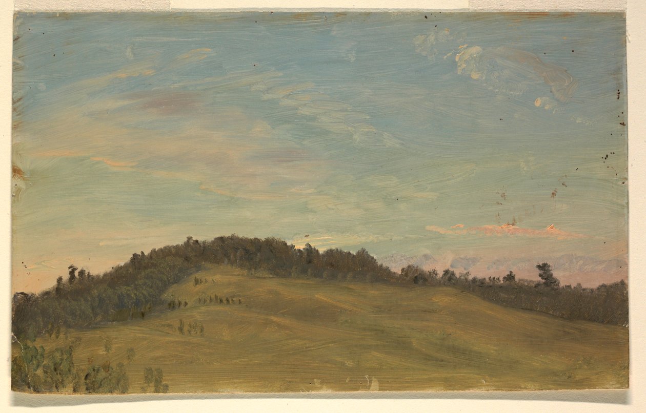 Tekening, Zomerlandschap, 1870-80 door Frederic Edwin Church