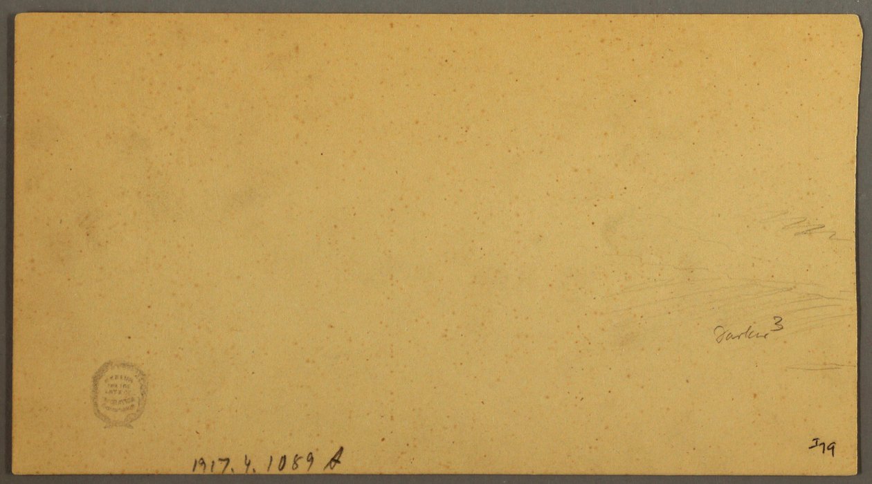 Tekening, Zonsondergang boven heuvels, 9 juli 1866 door Frederic Edwin Church