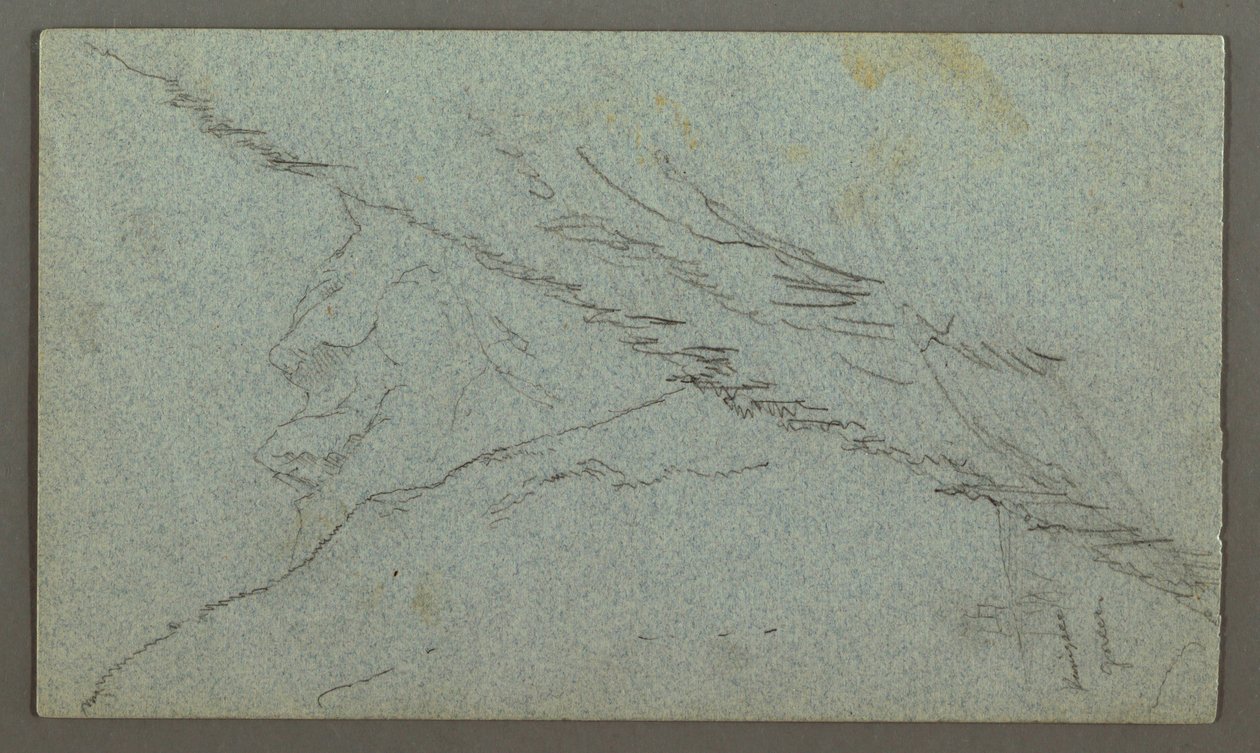 Tekening, Tauernpieken, De K nigss, juli 1868 door Frederic Edwin Church