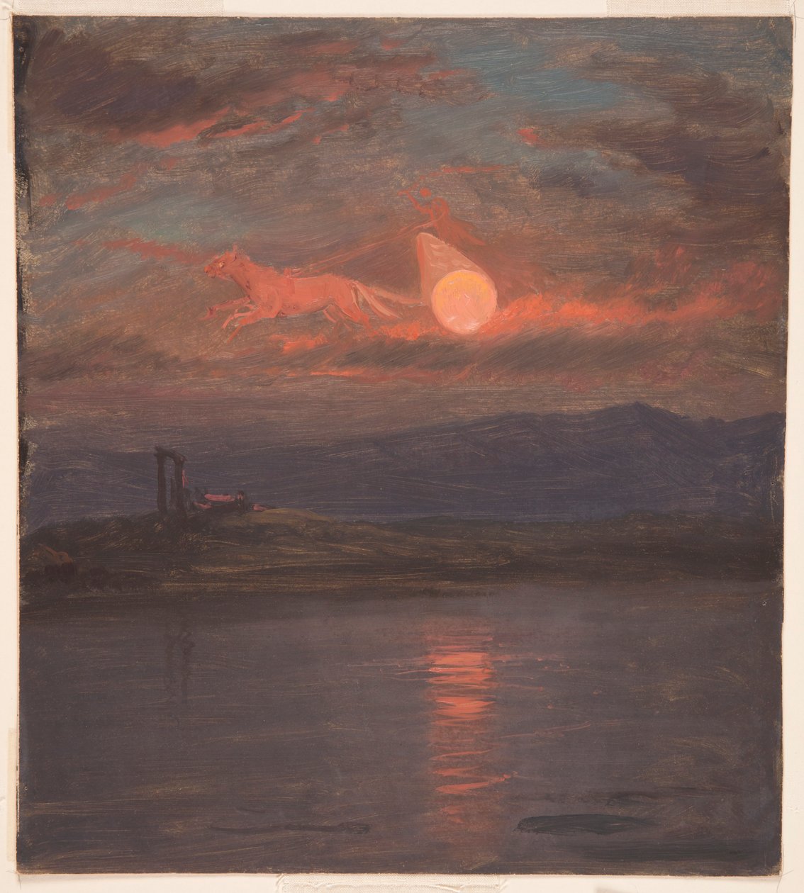 Tekening, De wagen van de zon Fantasie, waarschijnlijk 1868-69 door Frederic Edwin Church