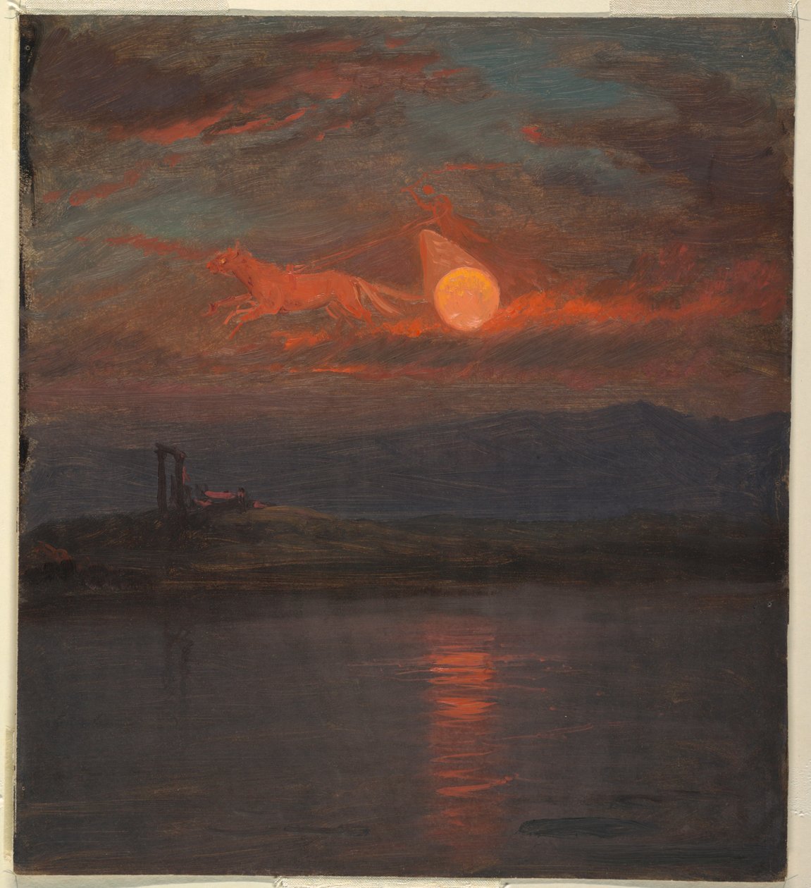 Tekening, De wagen van de zon Fantasie, waarschijnlijk 1868-69 door Frederic Edwin Church