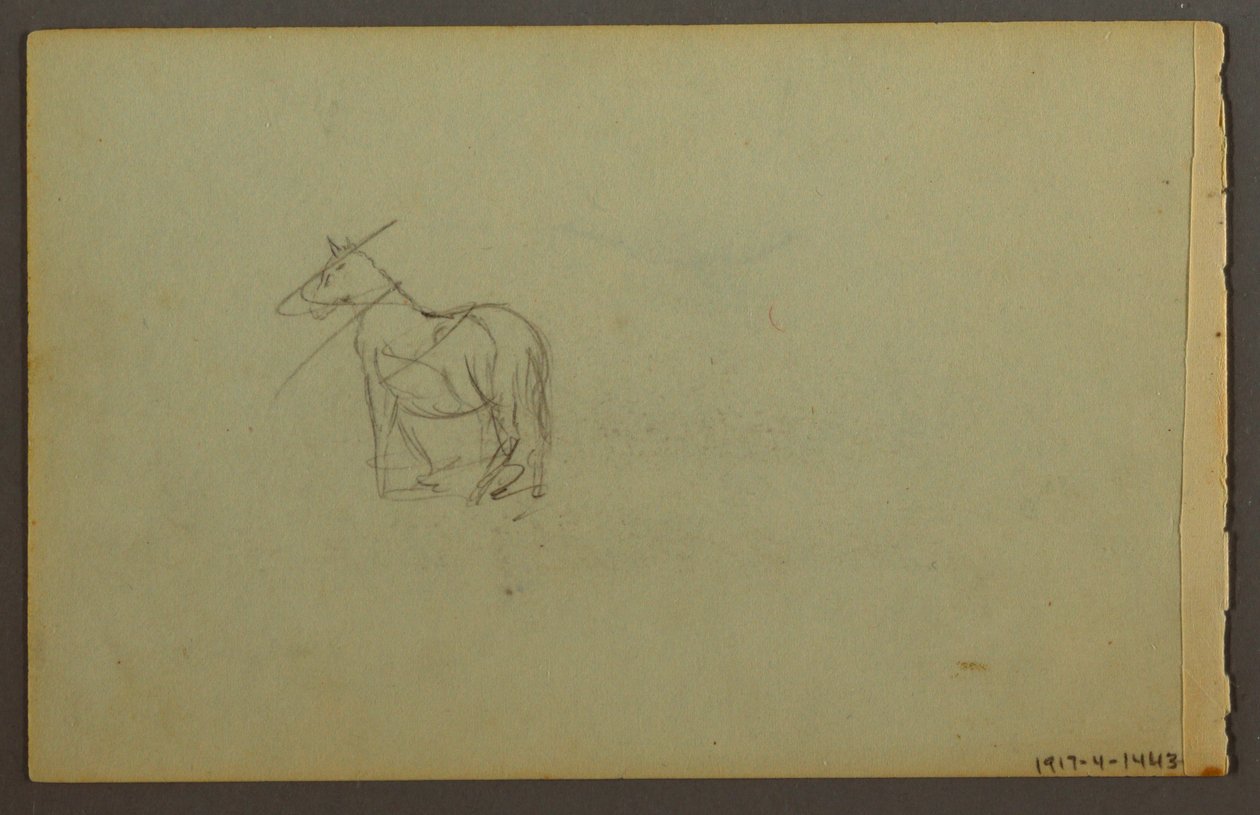 Tekening, Bosdip bij zonsondergang, mogelijk 1844 door Frederic Edwin Church