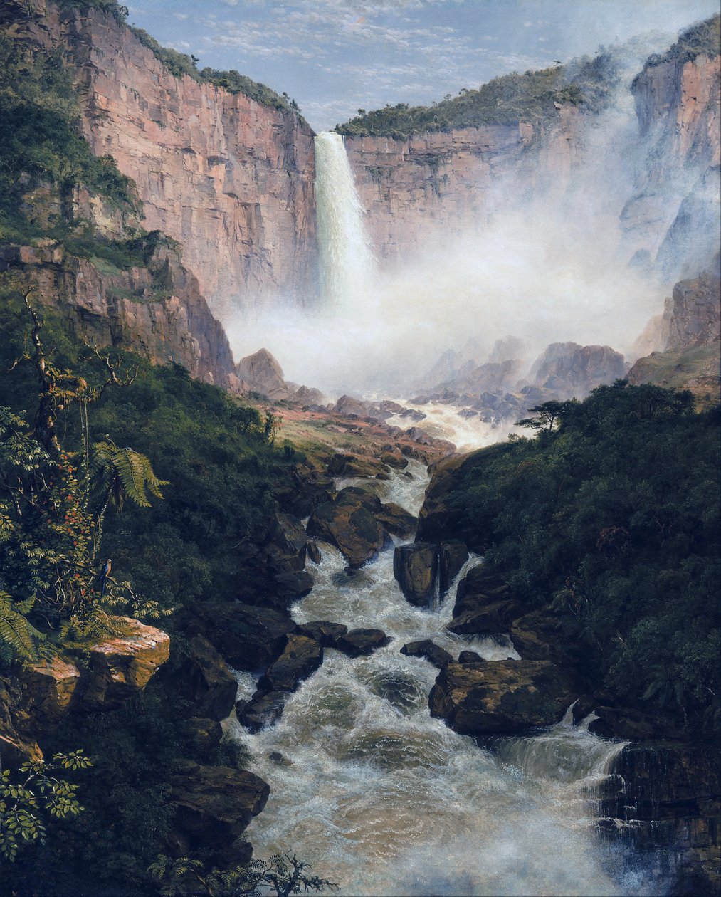Frederic Edwin Church - De val van Tequendama bij Bogota, Nieuw-Granada door Frederic Edwin Church