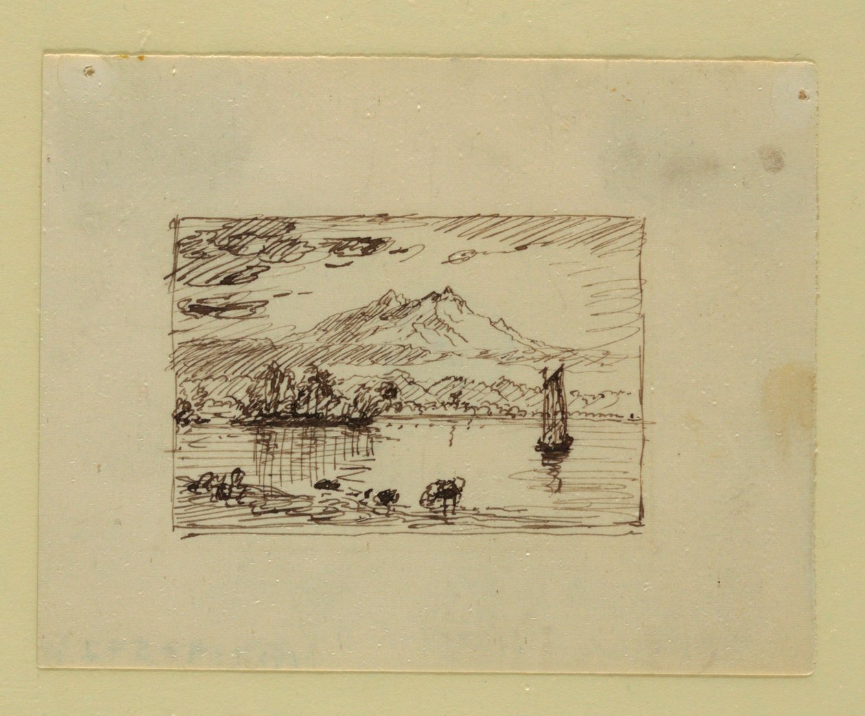 Denkbeeldig landschap door Frederic Edwin Church