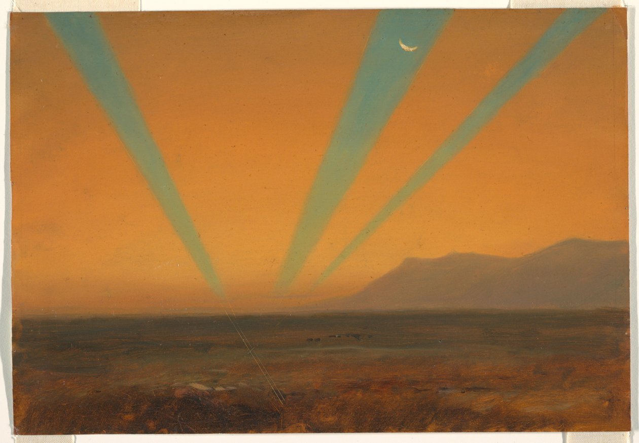 Landschap met Zonsondergang door Frederic Edwin Church