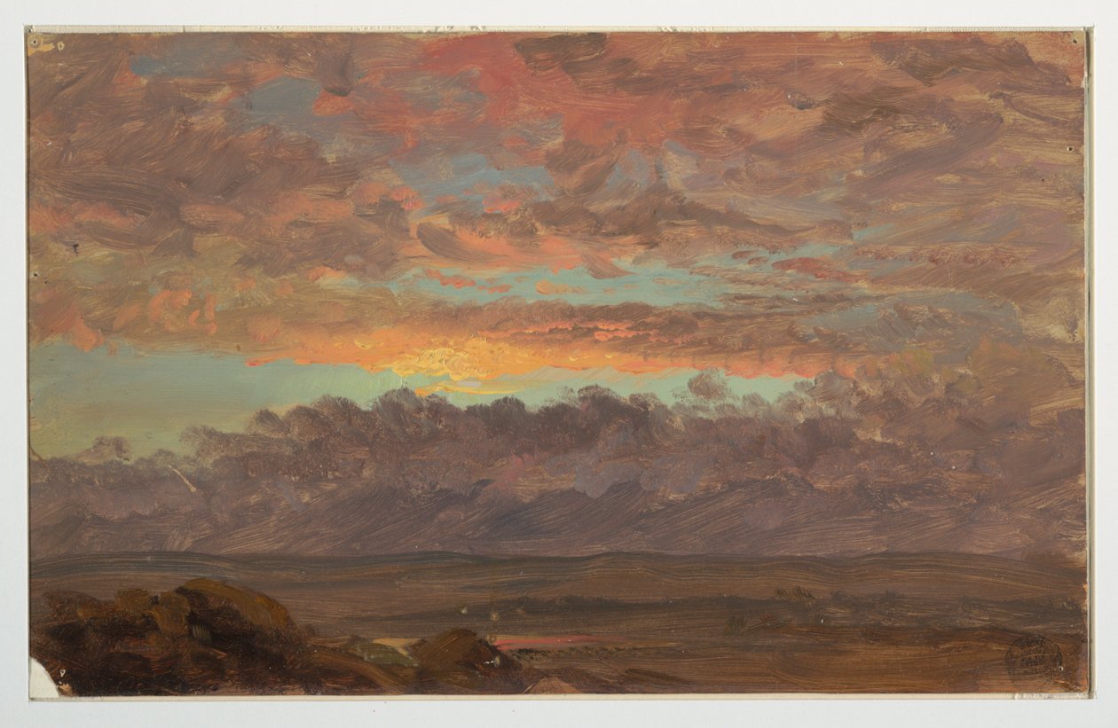 Uitzicht over de Hudson Valley, New York door Frederic Edwin Church
