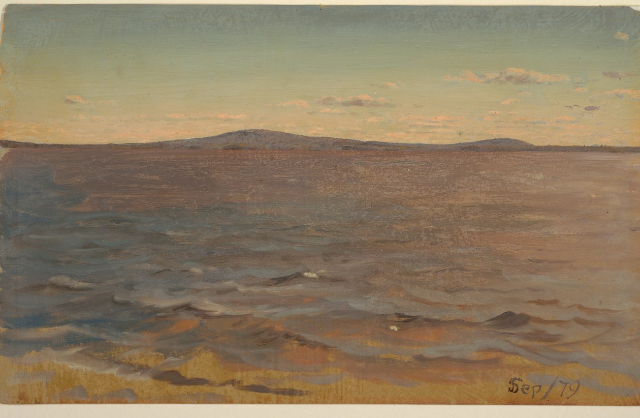Kust van Maine, branding door Frederic Edwin Church