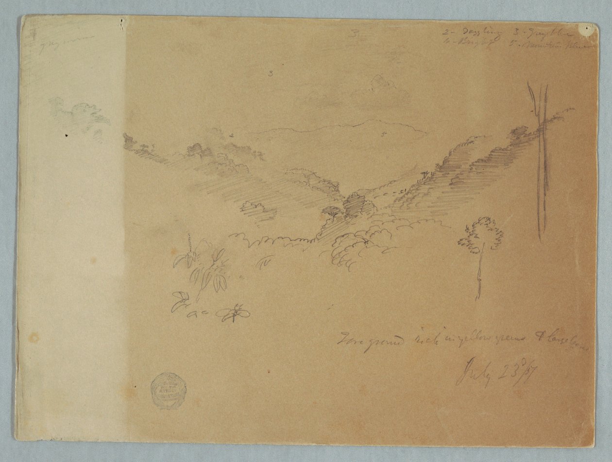 Berglandschap bij Jorje, Ecuador door Frederic Edwin Church