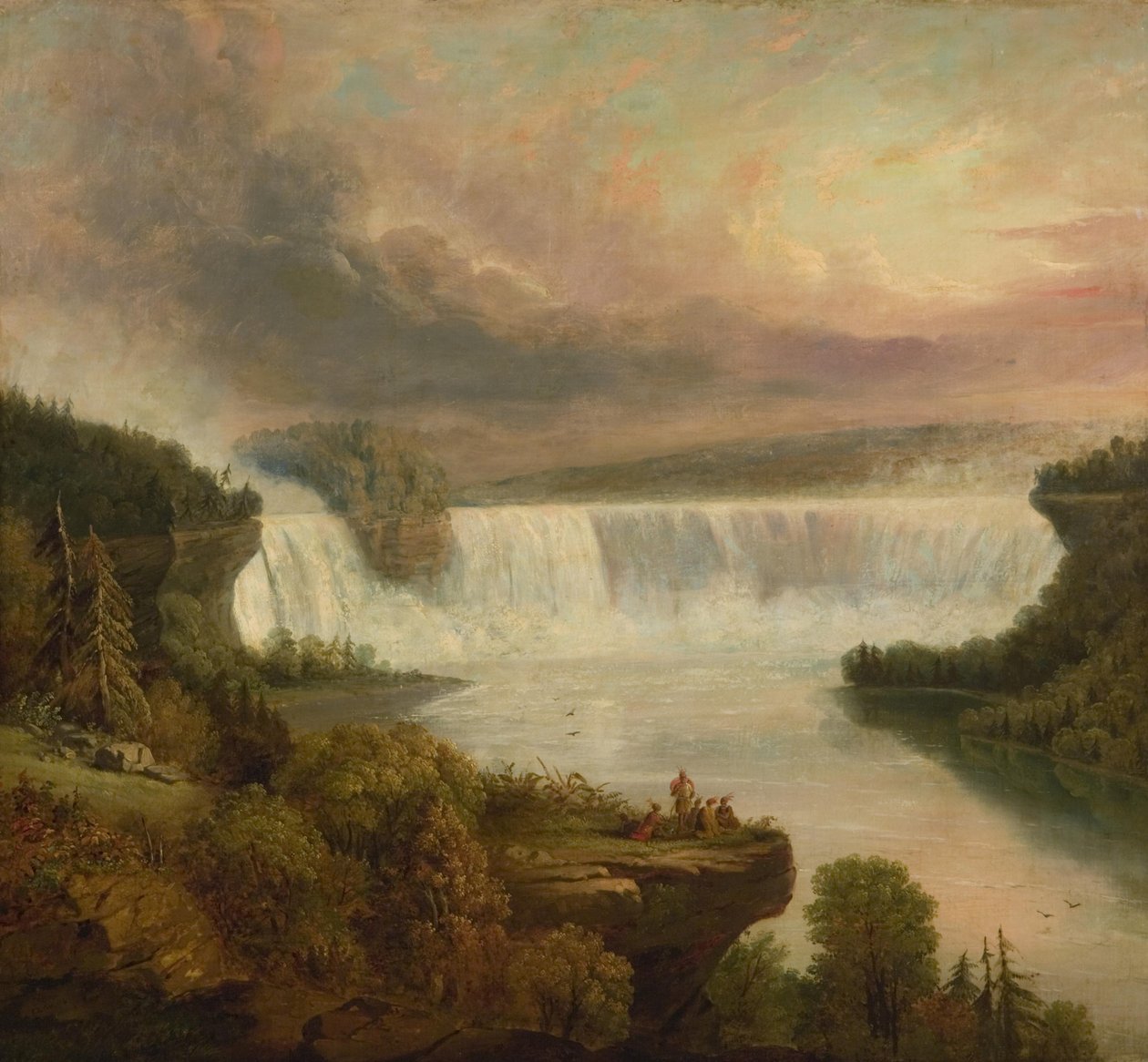 Niagara Falls (Hoefijzerwatervallen) door Frederic Edwin Church