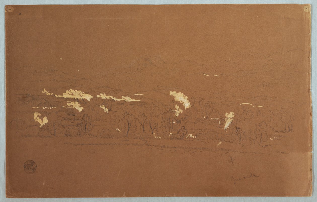 Gedeeltelijk uitzicht op Guaranda, Ecuador door Frederic Edwin Church