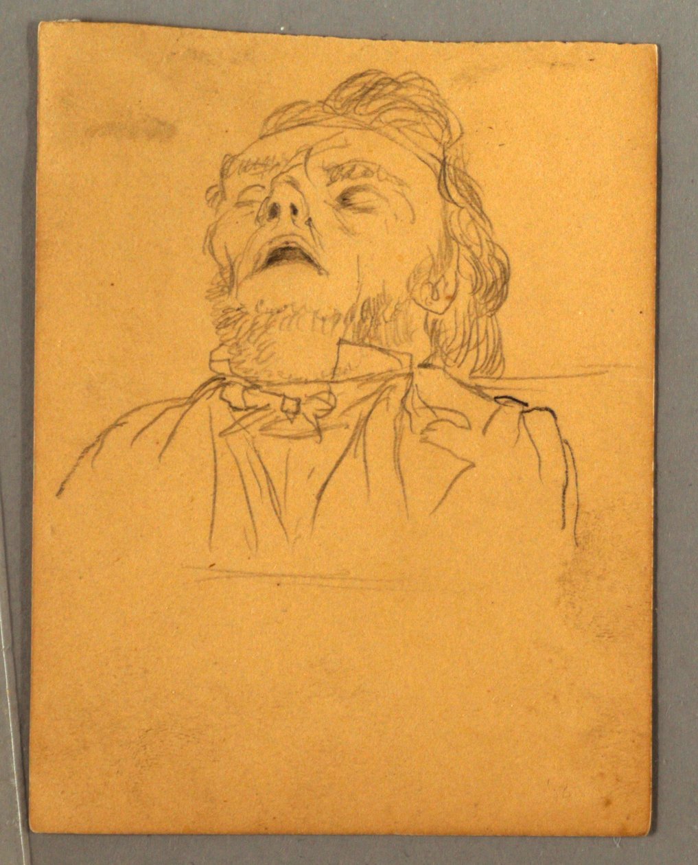 Portret van Slapende Man door Frederic Edwin Church