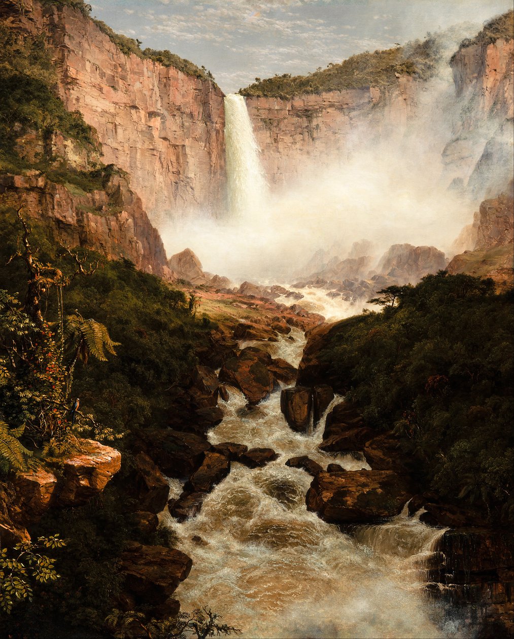 De Watervallen van de Tequendama bij Bogota, Nieuw-Granada door Frederic Edwin Church