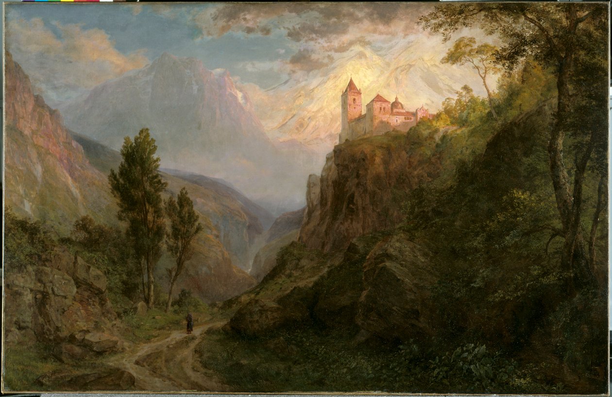 Het klooster van San Pedro (Onze Lieve Vrouw van de Sneeuw) door Frederic Edwin Church