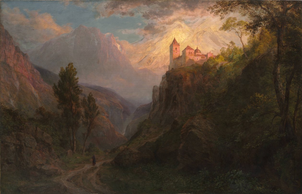 Het klooster van San Pedro (Onze-Lieve-Vrouw van de Sneeuw) door Frederic Edwin Church