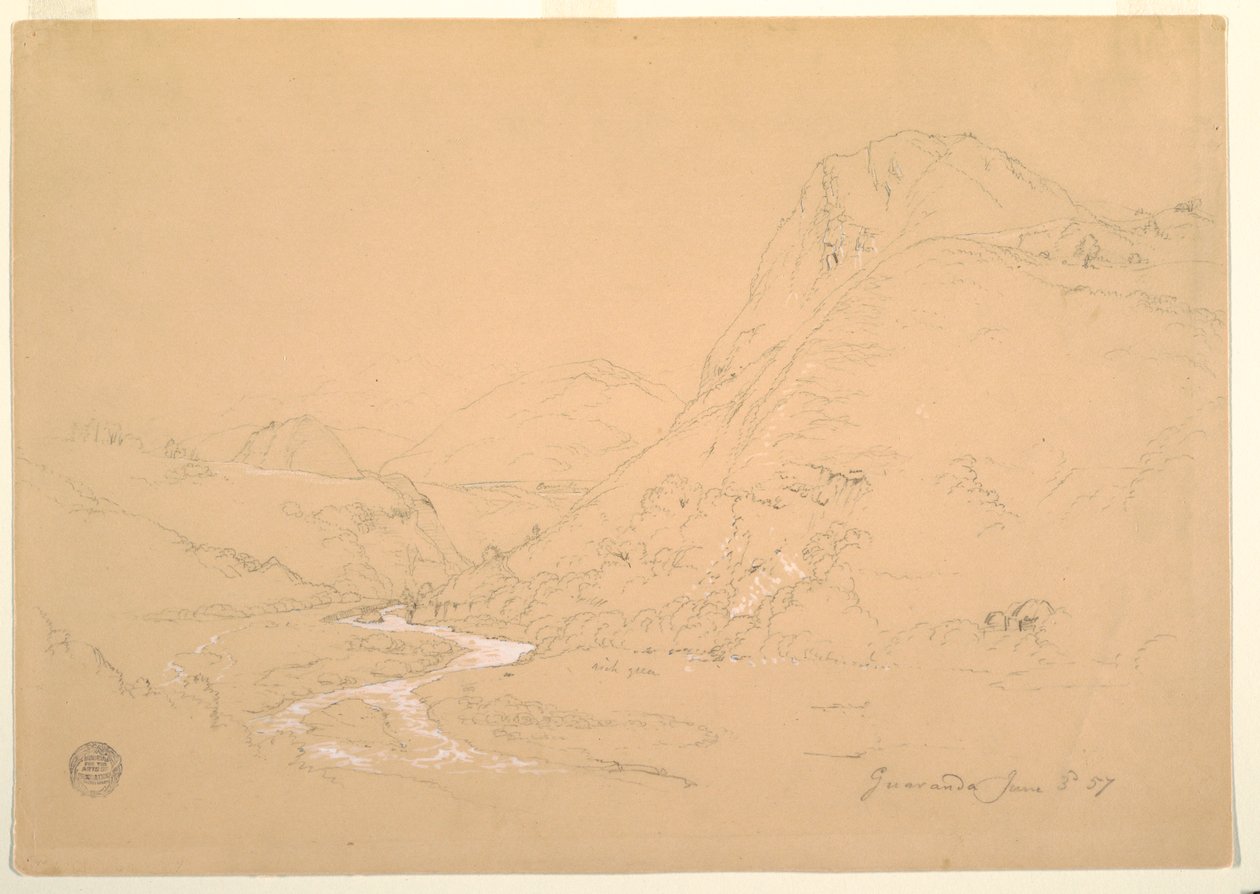 Vallei bij Guaranda door Frederic Edwin Church
