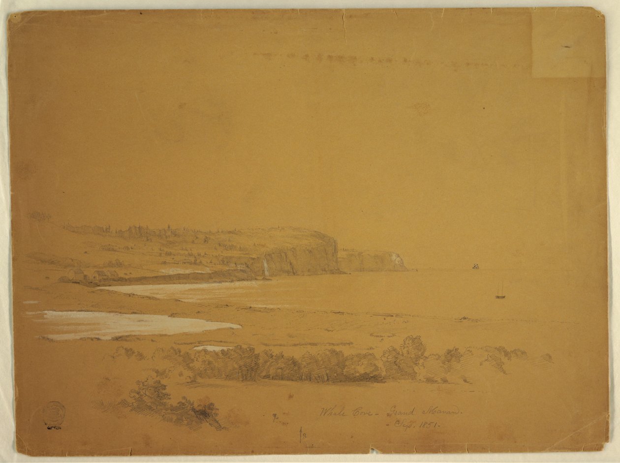 Walvisbaai, Grand Manan Island, Canada door Frederic Edwin Church
