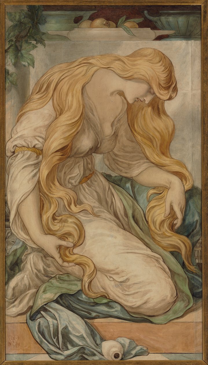 Maria Magdalena, 1879 door Frederic James Shields