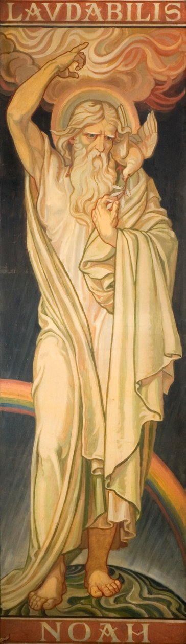 Profeten uit het Oude Testament: Noach, ca. 1910 door Frederic James Shields