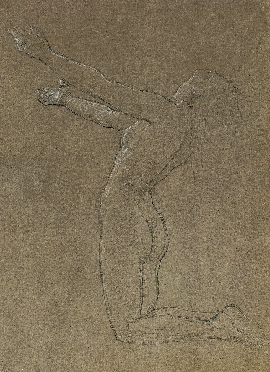 Studie voor Clytie door Frederic Leighton