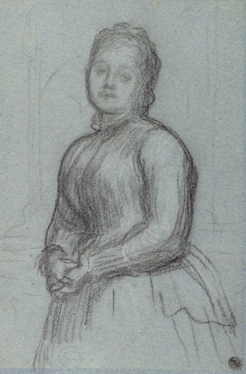 Studie voor het portret van Hannah, Gravin van Rosebery, c.1880 door Frederic Leighton