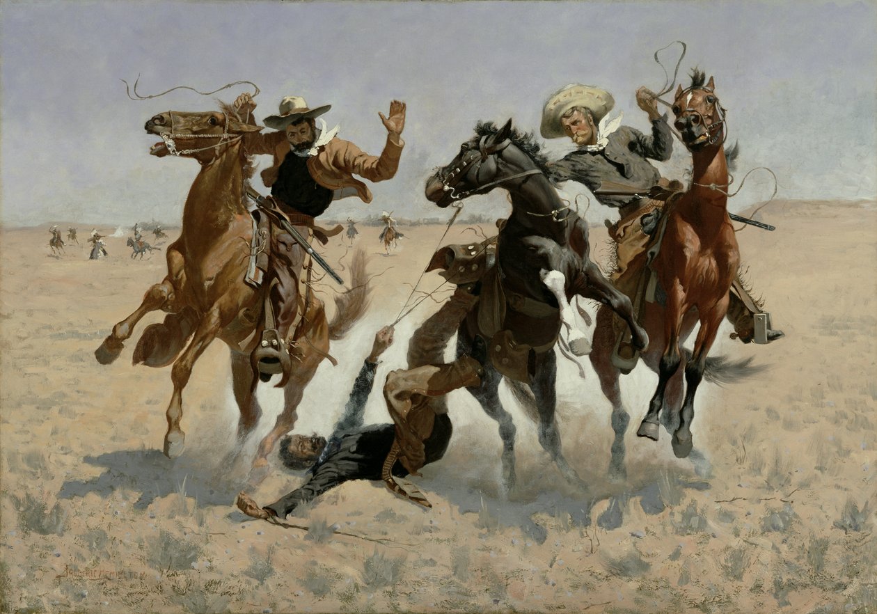 Een kameraad helpen (voorbij alle chirurgie) 1889-90 door Frederic Remington
