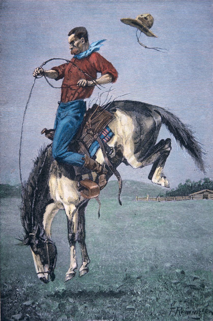 Bronco-Buster door Frederic Remington