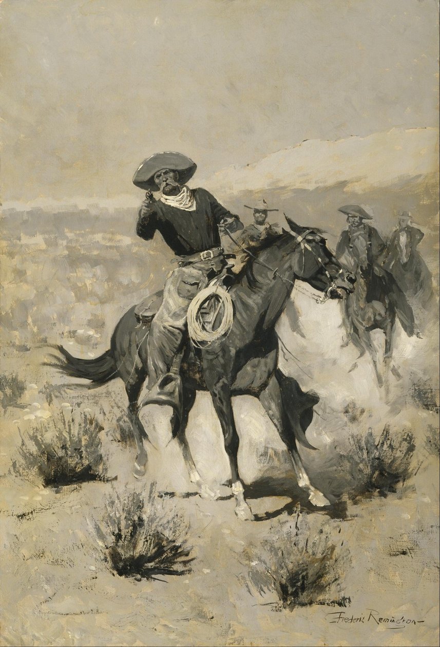Days on the Range ("Handen omhoog!") door Frederic Remington