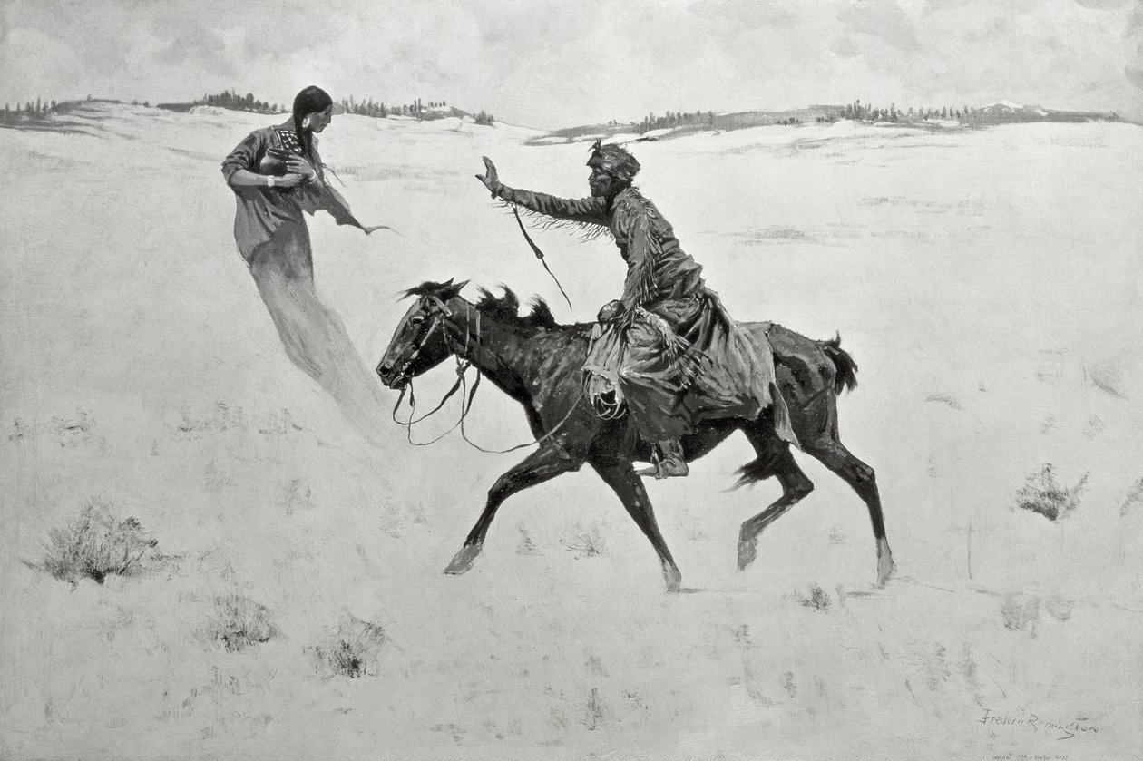 Hoe Order No. 6 doorging, of De Visie door Frederic Remington