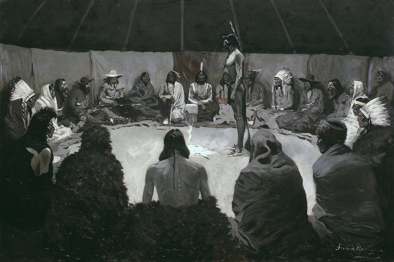 Ik zal het de blanke man vertellen door Frederic Remington
