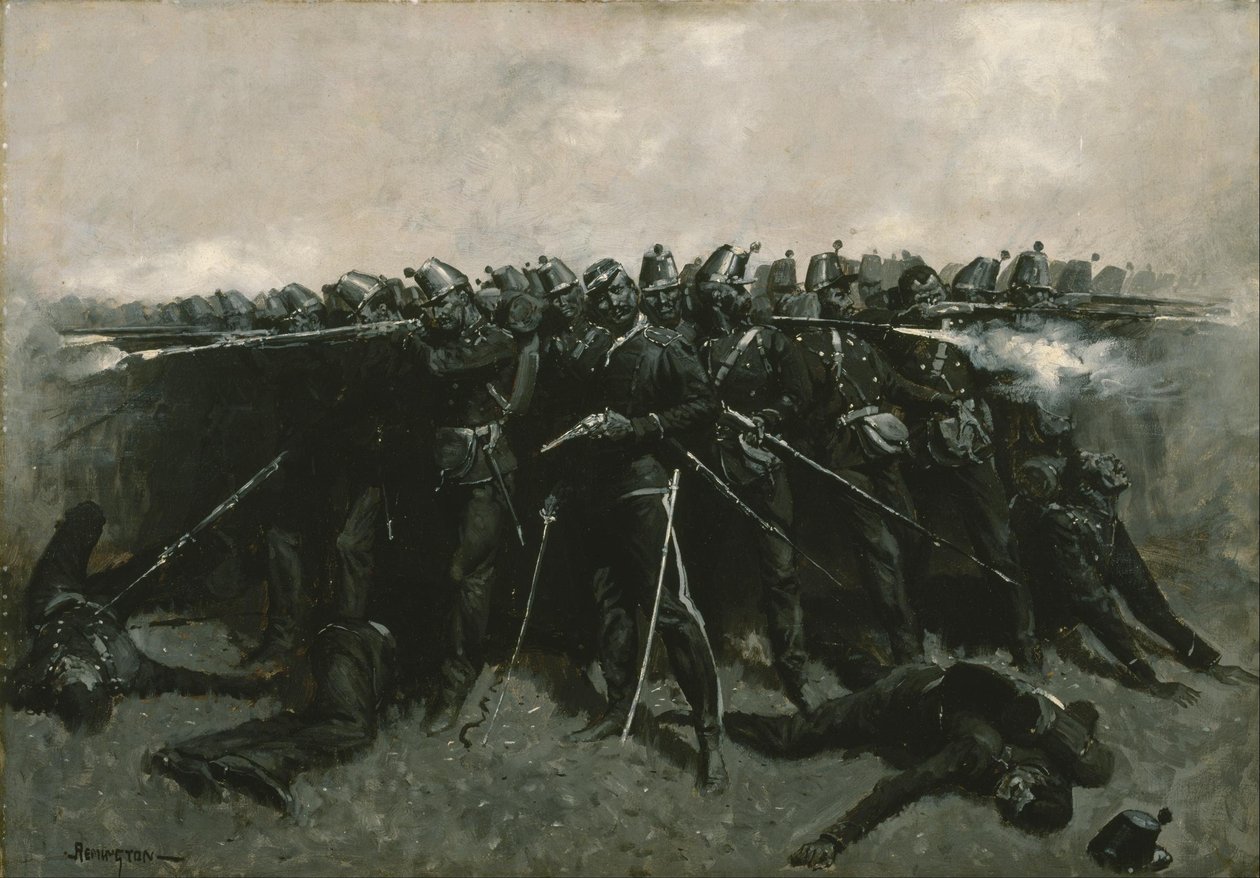 Het infanterieplein door Frederic Remington