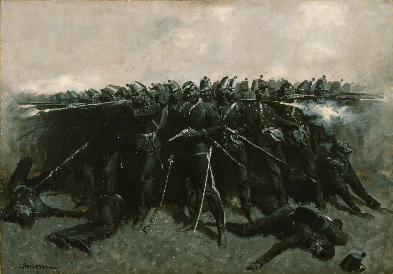Het infanterieplein door Frederic Remington