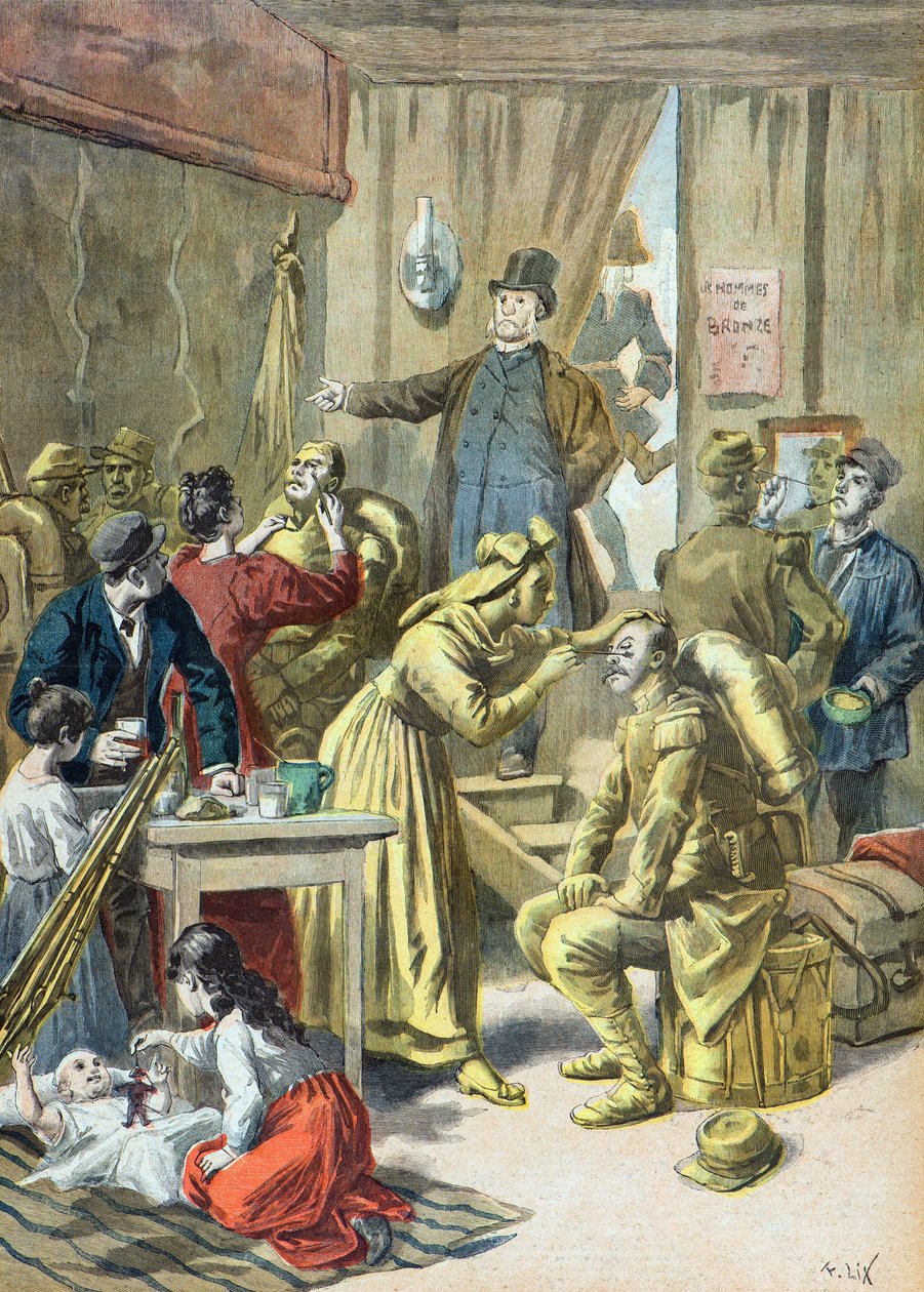 Een attractie op de Parijse peperkoekbeurs door Frederic Theodore Lix