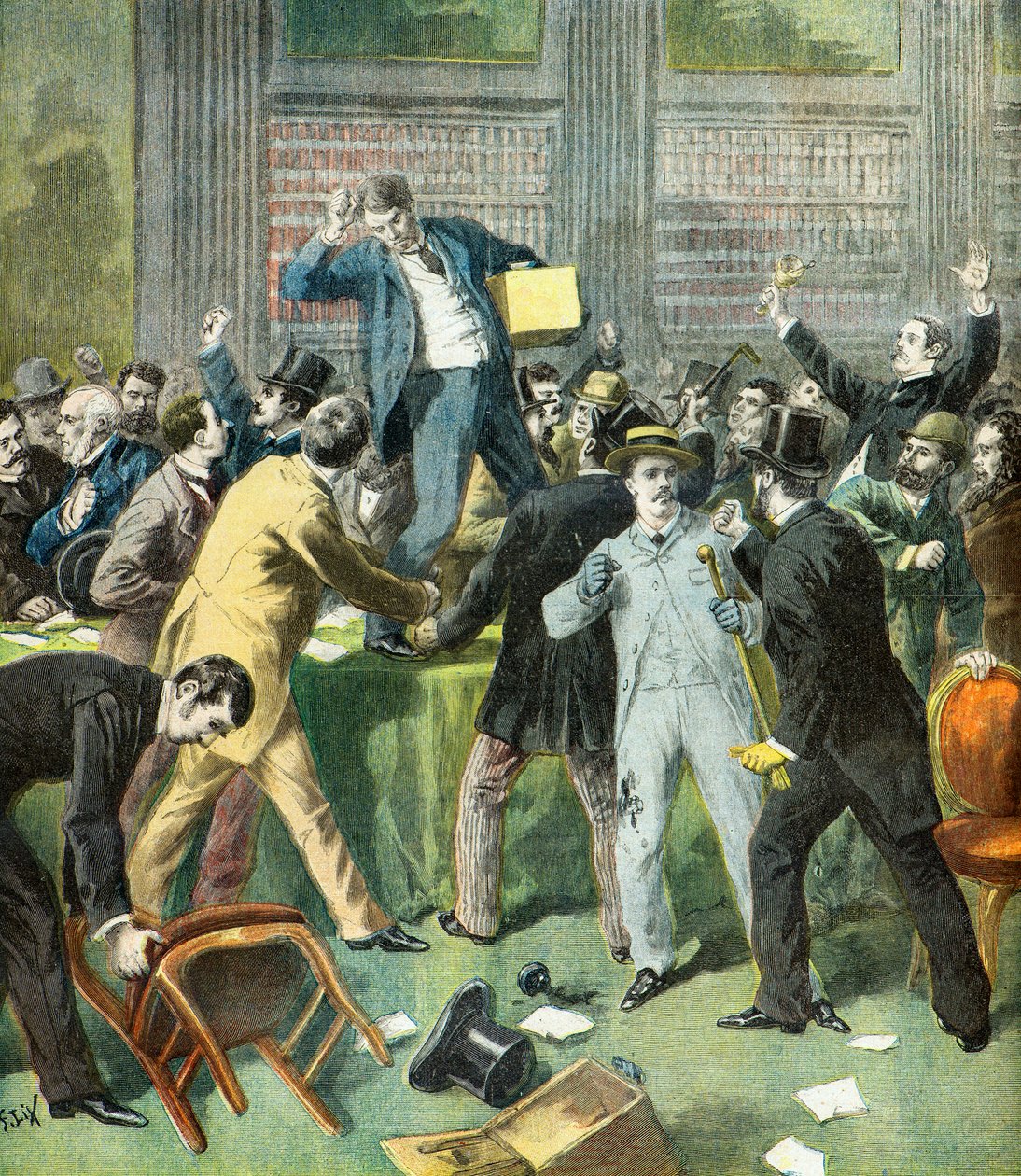 Leden van de nationale vergadering door Frederic Theodore Lix